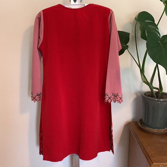 Vintage 60’s mini dress. Beaded Pakistan dress. - Picture 2 of 4